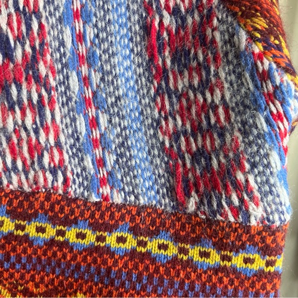 Rag & Bone Women’s  Distressed Hollis Fair-Isle High-Neck Wool BLD Sweater|Sz:S - Picture 13 of 16